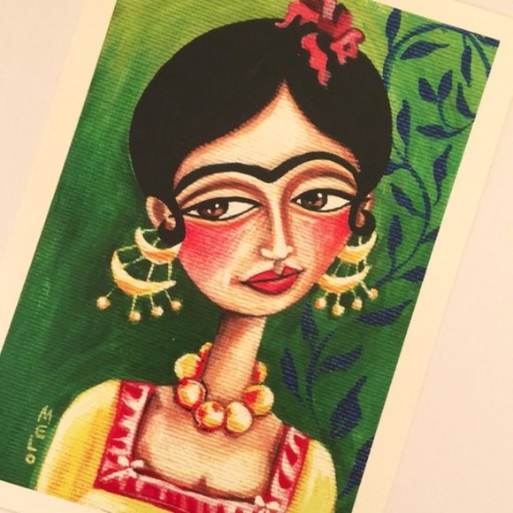 PRINT of Frida Kahlo Portrait - Picture 3 of 3